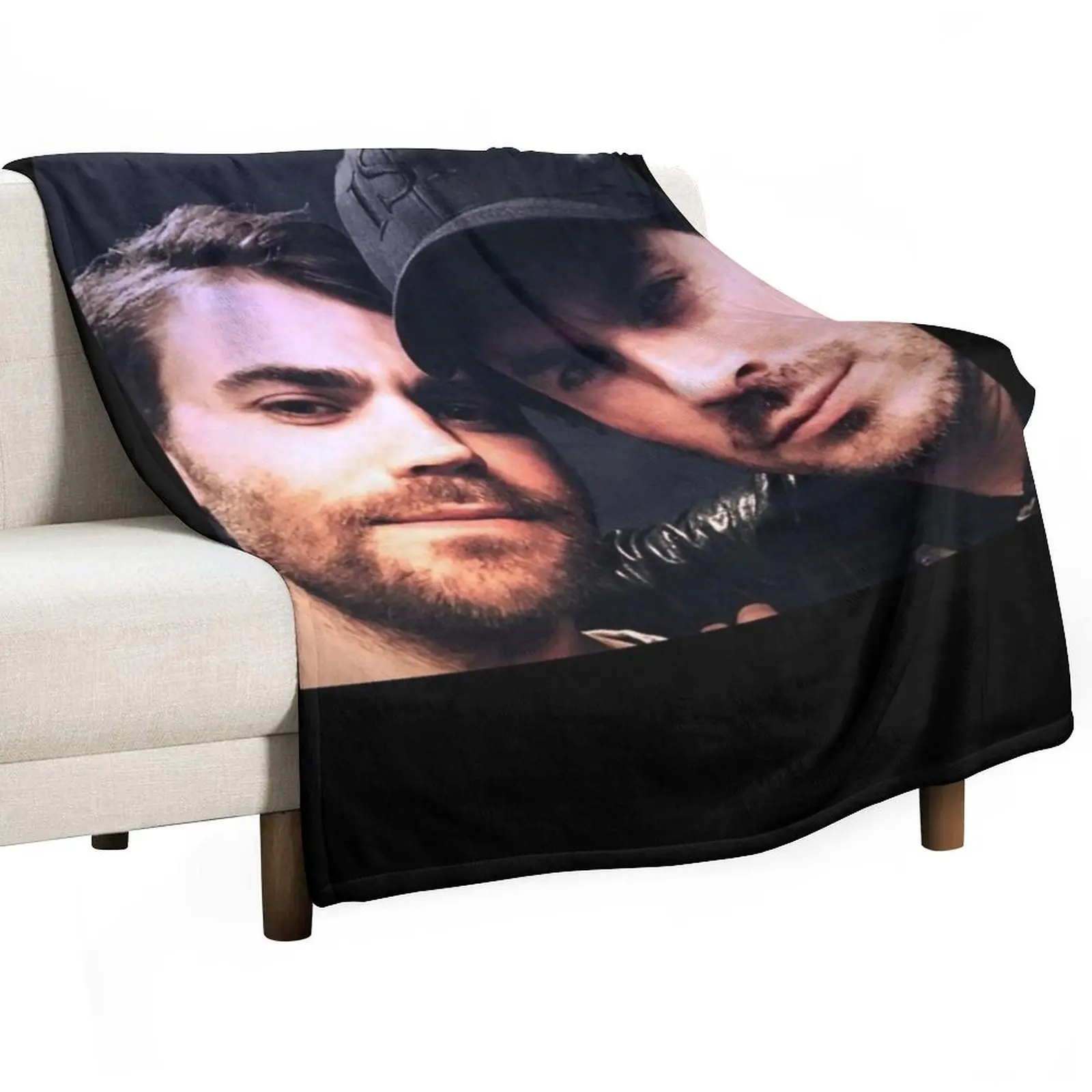 Paul Wesley and Ian Somerhalder Throw Blanket Luxury Throw Thins Decorative Throw Single Luxury Thicken Blankets