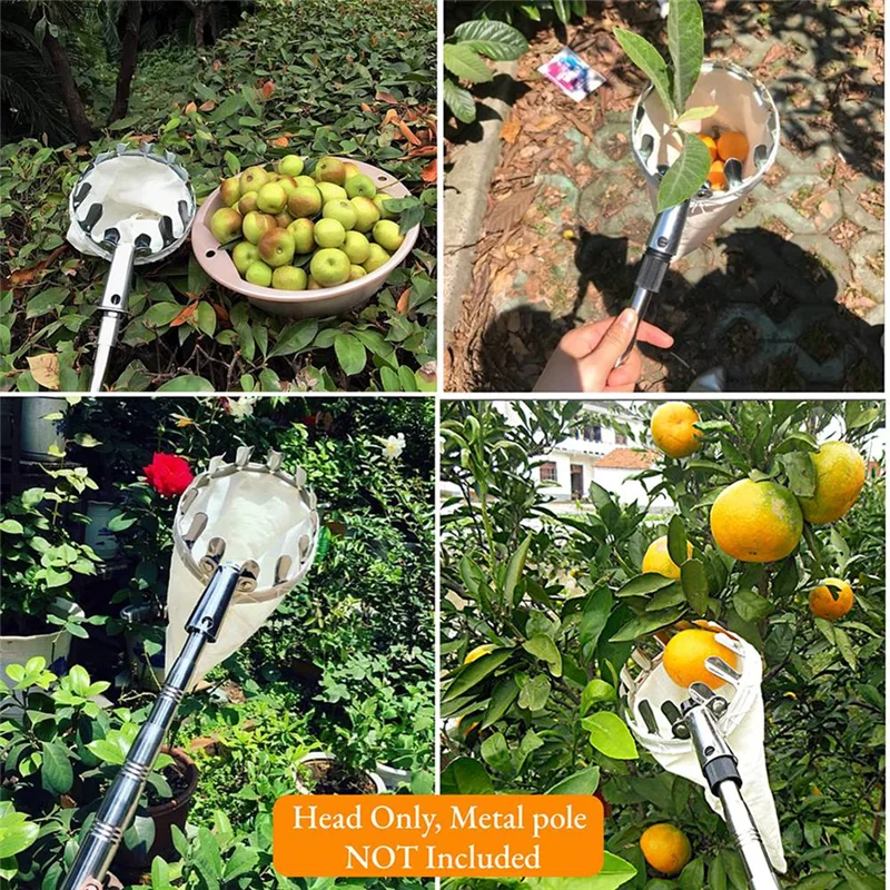 

【Flash-Deal!】Fruit Picking Tools, Metal Cherry Picking Tools, Fruit Picking Basket Heads, Garden Hardware Tools