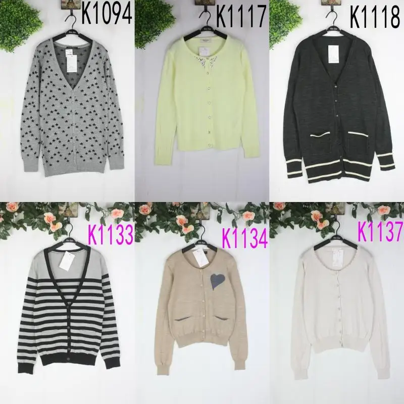 เสื้อคาร์ดิแกนผู้หญิงแบบบางเปิดไหล่ สไตล์เกาหลี หวาน น่ารัก แขนยาว ทรงตรง ความยาวปกติ