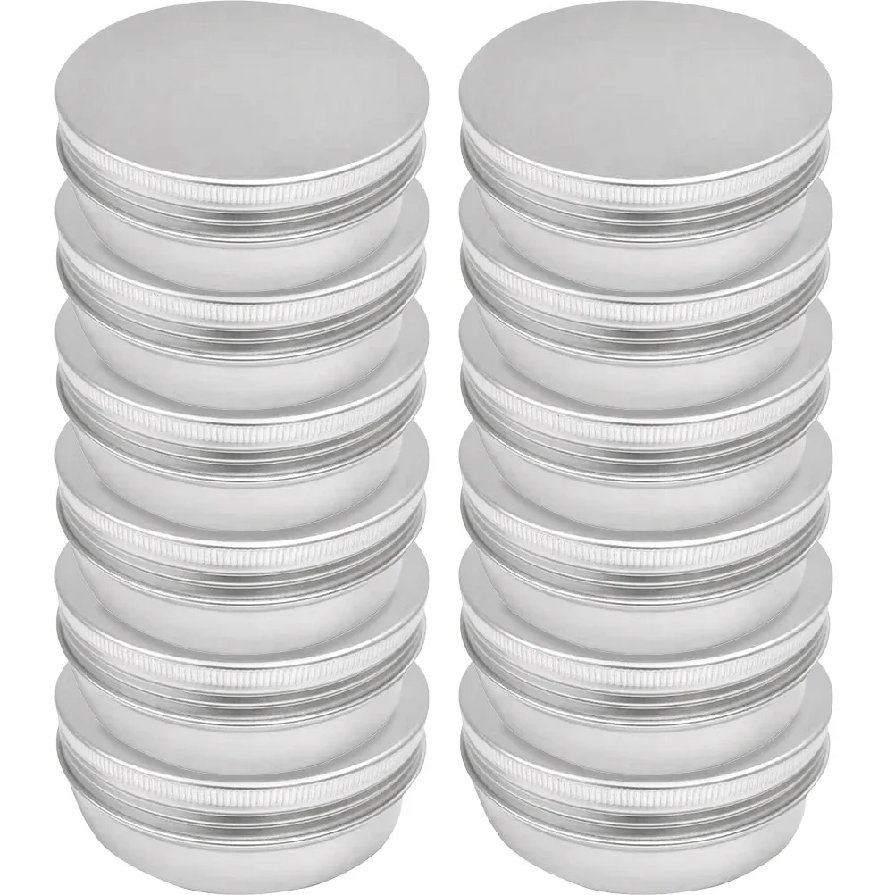 

24pcs Aluminum Tin Containers For Travel Jewelry Organizer Earring Holder Makeup Storage Box Powder Case Metal Tins