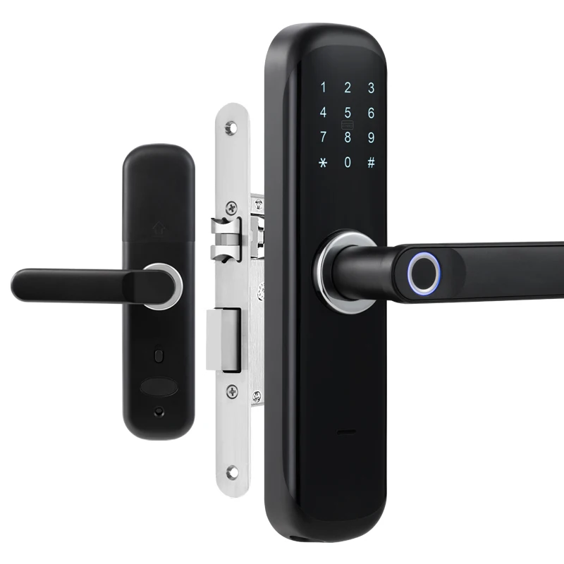 TTLock APP Remotely Biometric Fingerprint RFID Card Code Bluetooth Password Electronic Mechanical Key Smart Door Lock