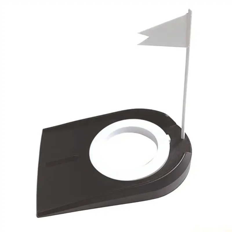 M5TC Golf Putting Cup with Flags Indoor Golf Putting Hole Plastic Golf Training Aids for Indoor Outdoor Office Yard Lawn
