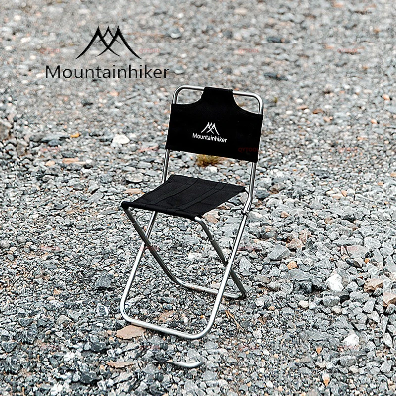 

Mountainhiker Portable Folding Camping Chair Aluminum Alloy Stool with Backrest for Travel Picni Fishing Outdoor Small Campstool