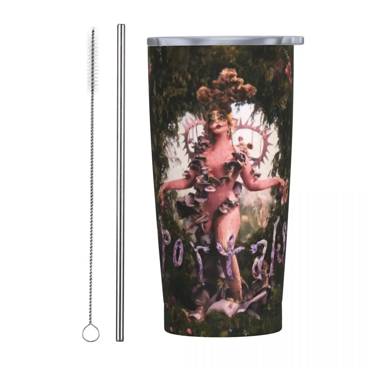 Stainless Steel Tumbler Melanie Martinez Coffee Mug Portals Music Album Portable Cold Drink Car Mugs Travel Custom Water Bottle