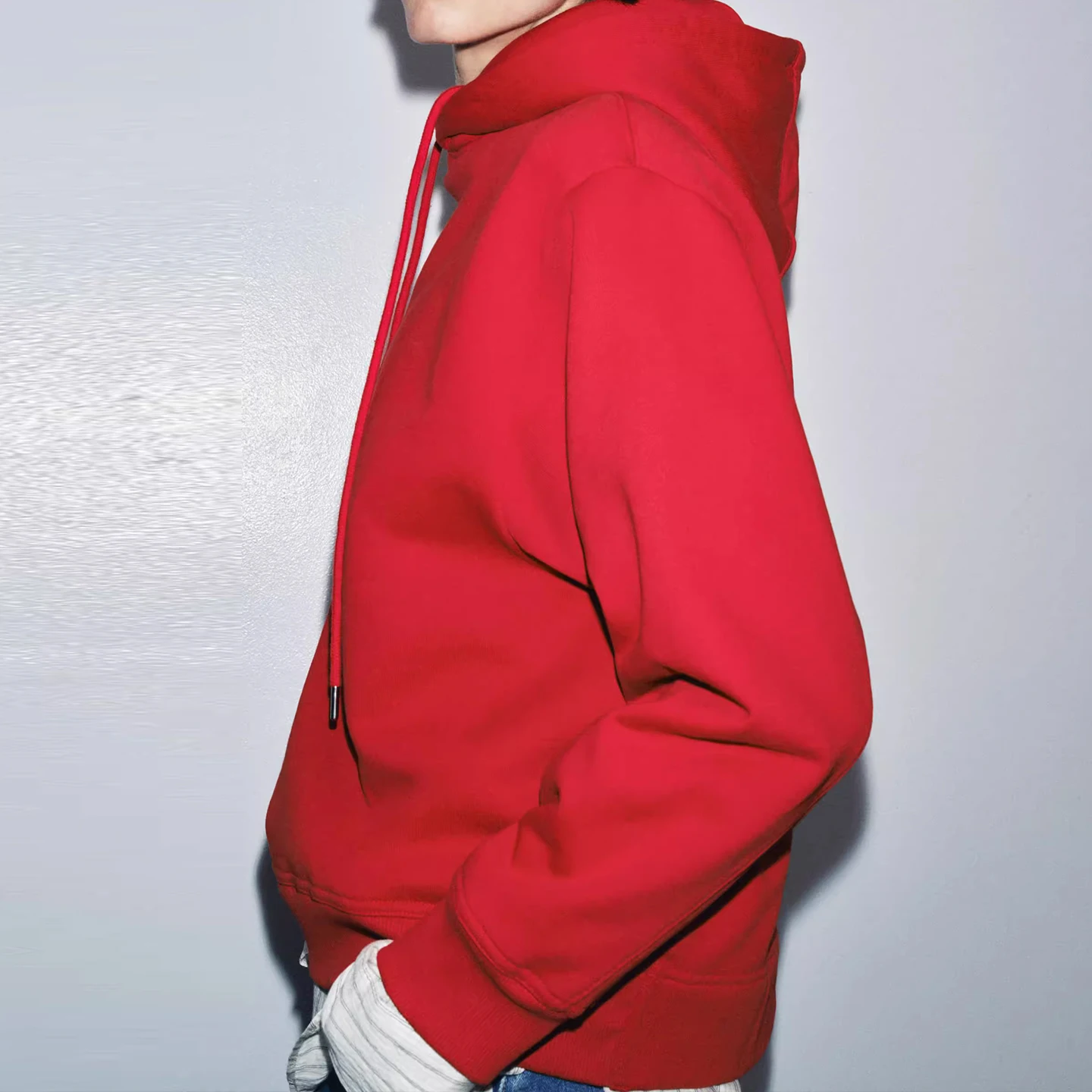 Z Felpa con cappuccio Faionable da donna Vestibilità ampia Temperamento personale versatile Nuovo arrivo 2025 Autunno Lungo Colore Sve