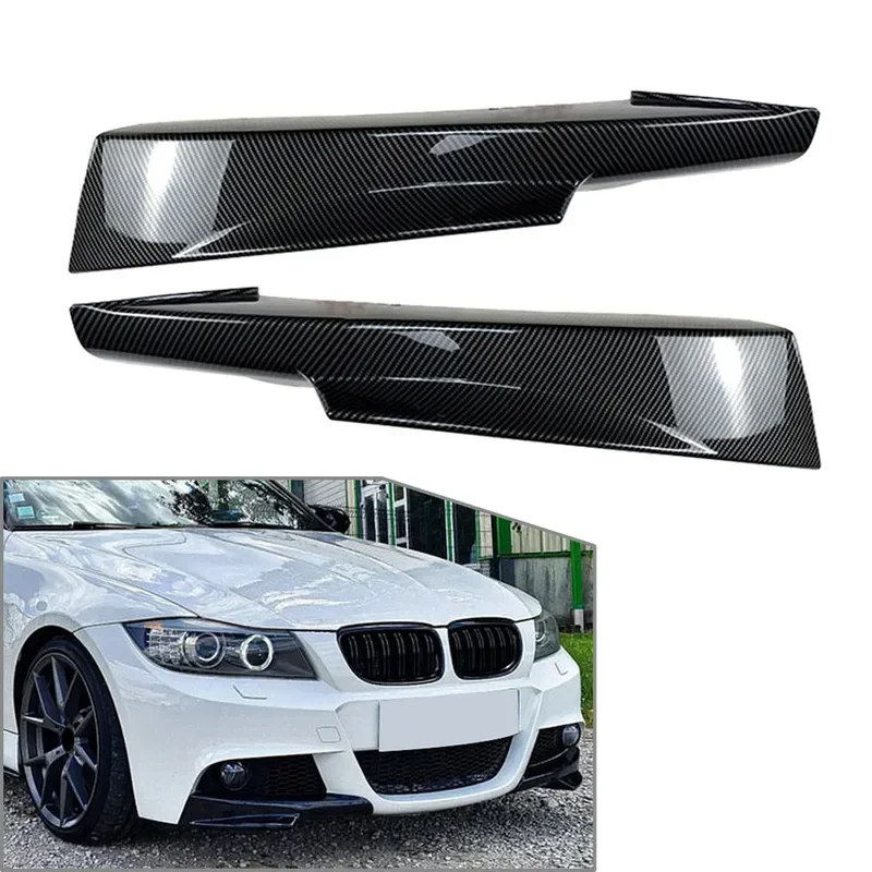 

Car Front Bumper Lip Corner Splitters Spoiler Trim Decoration For BMW E90 E91 LCI M-Tech 3-Series 2009 2010 2011 2012 2013