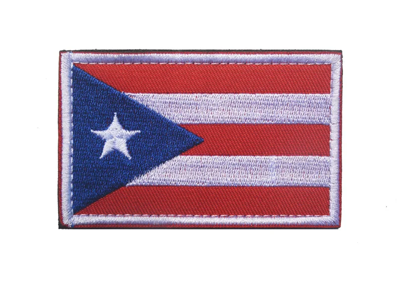 Parche reflectante bordado bandera Puerto Rico Cuba América del Sur - imagen 5