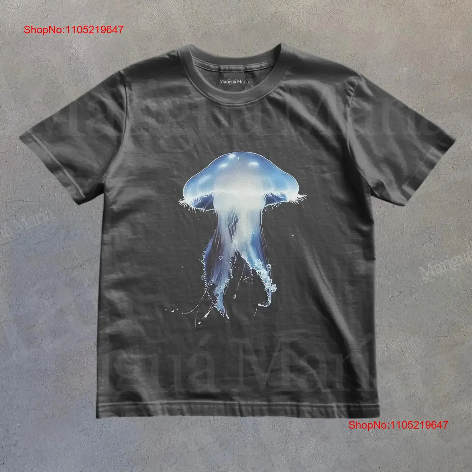 Retro Artful Jellyfish T Shirt Bohoful Art Fairy Core Y2k al 2000s Retroful Nostalgic vintage Washed Versatile Breathable