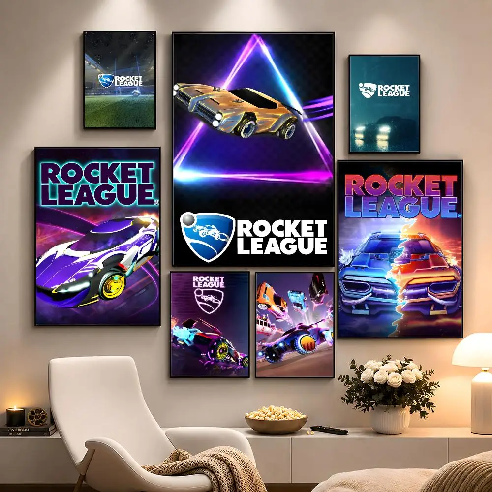 Game Rocket League Octane Car Soccer Poster Peel And Stick Wall Art PP Waterproof HD Bedroom Living Room Home Decor Gift