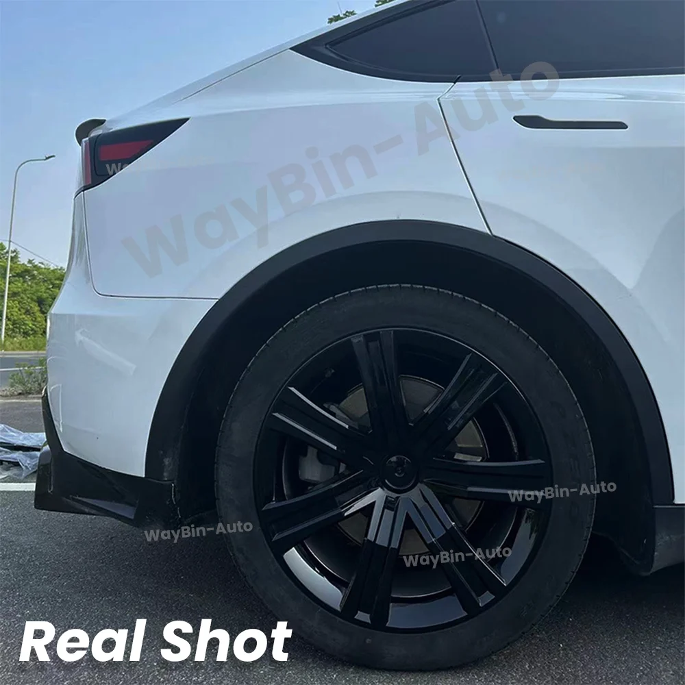19 inch Wheel Cover For Tesla Model Y 2020- 2024 4pcs Octopus Hubcap Black Gun Grey Silver Full Rim Cover Tesla Tuning Accessory