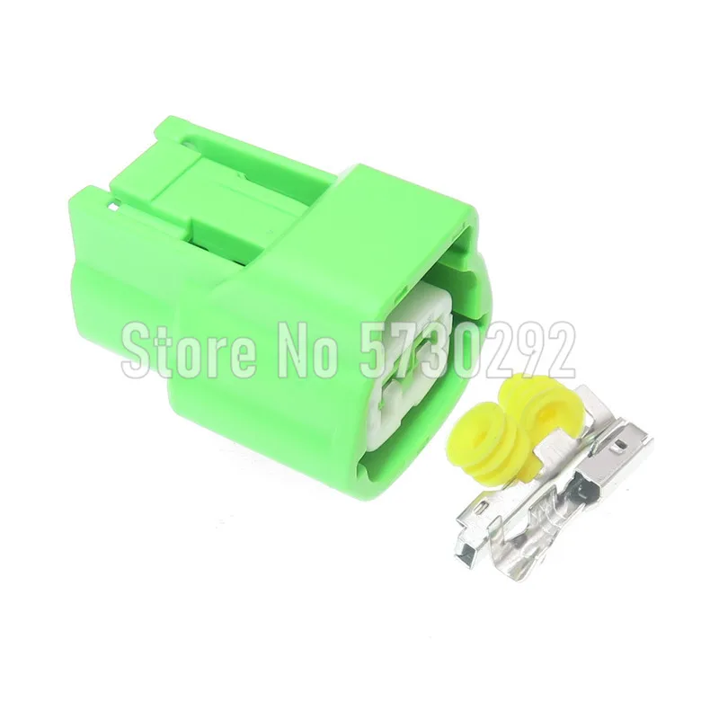 

2P Green Car Sealed Socket Electrical Wiring Cable Harness Waterproof Connector