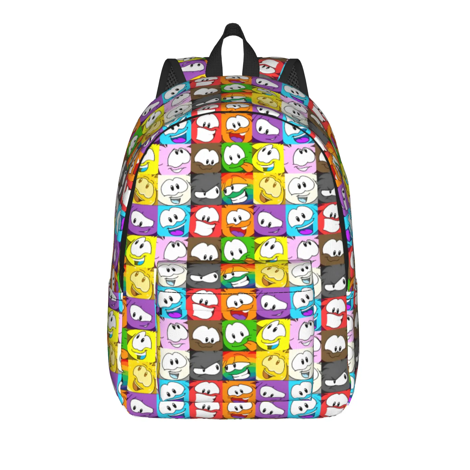 Club Penguin Puffle Expressions  Teenage Backpack Durable High School Business  Daypack for Men Women Laptop Canvas Bags
