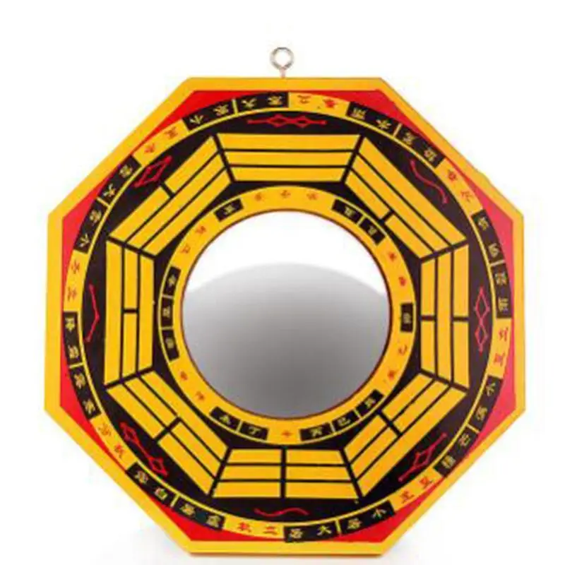 Buddhism Religious Temple Home Exorcism Crafts Ornament, Yin Yang Tai Chi Eight-Diagram Tactics Concave Convex Mirror 2024