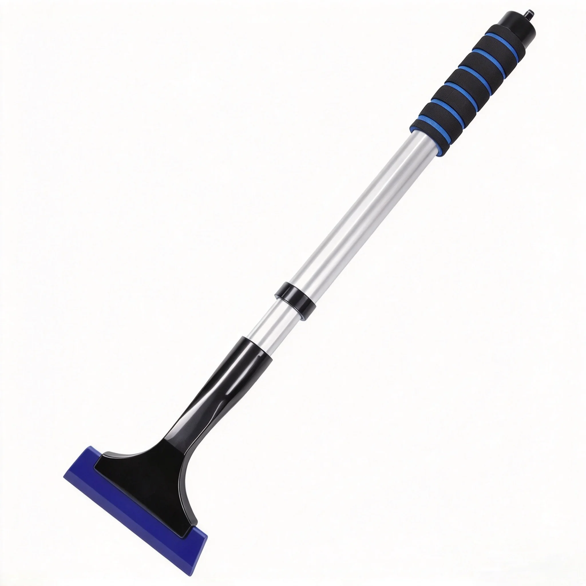 Extendable Aluminum Snow Brush & Ice Scraper for Car Windshield With Extra Long Handle