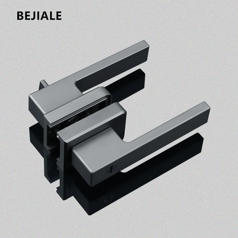 Imagem -06 - Banheiro de Vidro Plano Fechadura da Porta Magnética Sucção Quadro Extremamente Estreito Fechadura da Porta da Cozinha Liga Alumínio do Banheiro Fechadura da Porta