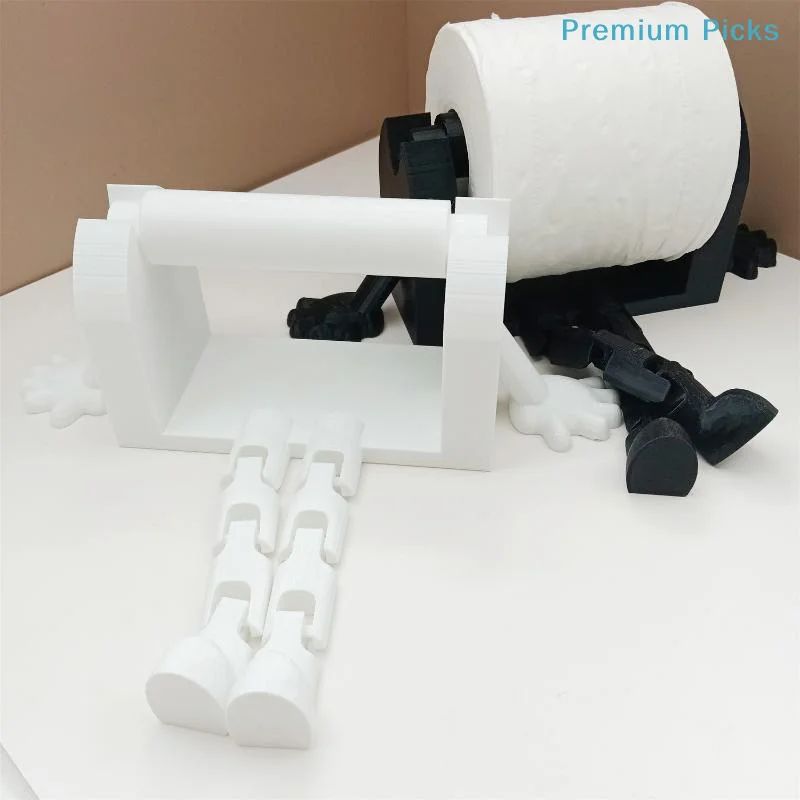portableToilet Paper Holder Amusing Creative Reading Design Wall Mounted Bathroom Roll Dispenser for Home Washroom Decor