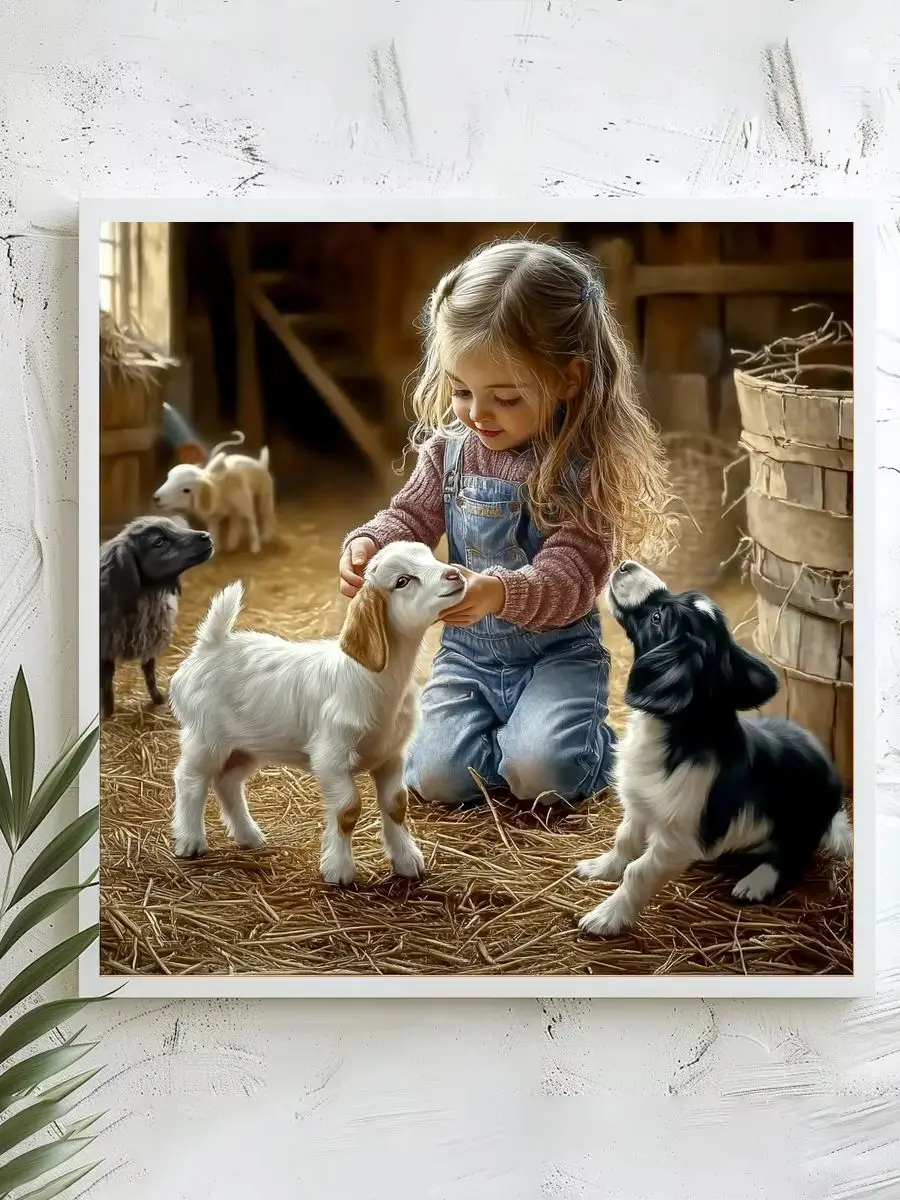 1 Stück 40x40 cm/15,74 Zoll, 11CT/14CT Kreuzstich-Set, DIY Valentinstagsgeschenk, Stickerei-Set für Festivals, Tiere – Detail 1