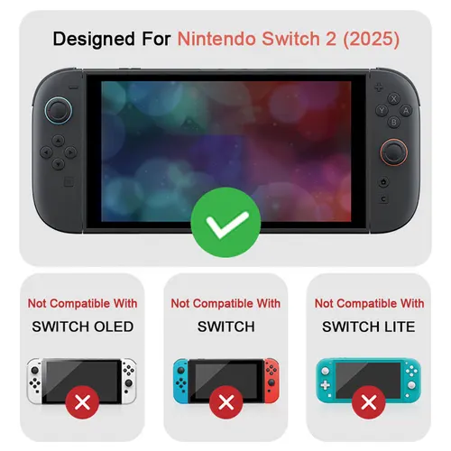 Imagen 2 del producto Bolsa de almacenamiento para Nintendo Switch 2 2025, funda para consola de juegos, bolso de transporte de viaje con dibujos animados, funda protectora, accesorios para cajas