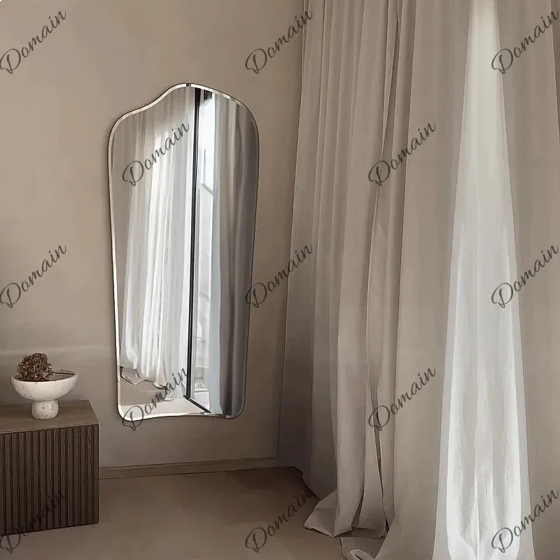 BJ Italian Modern Minimalist Frameless Floor Mirror Full Length Wall Mounted Dressing Mirror