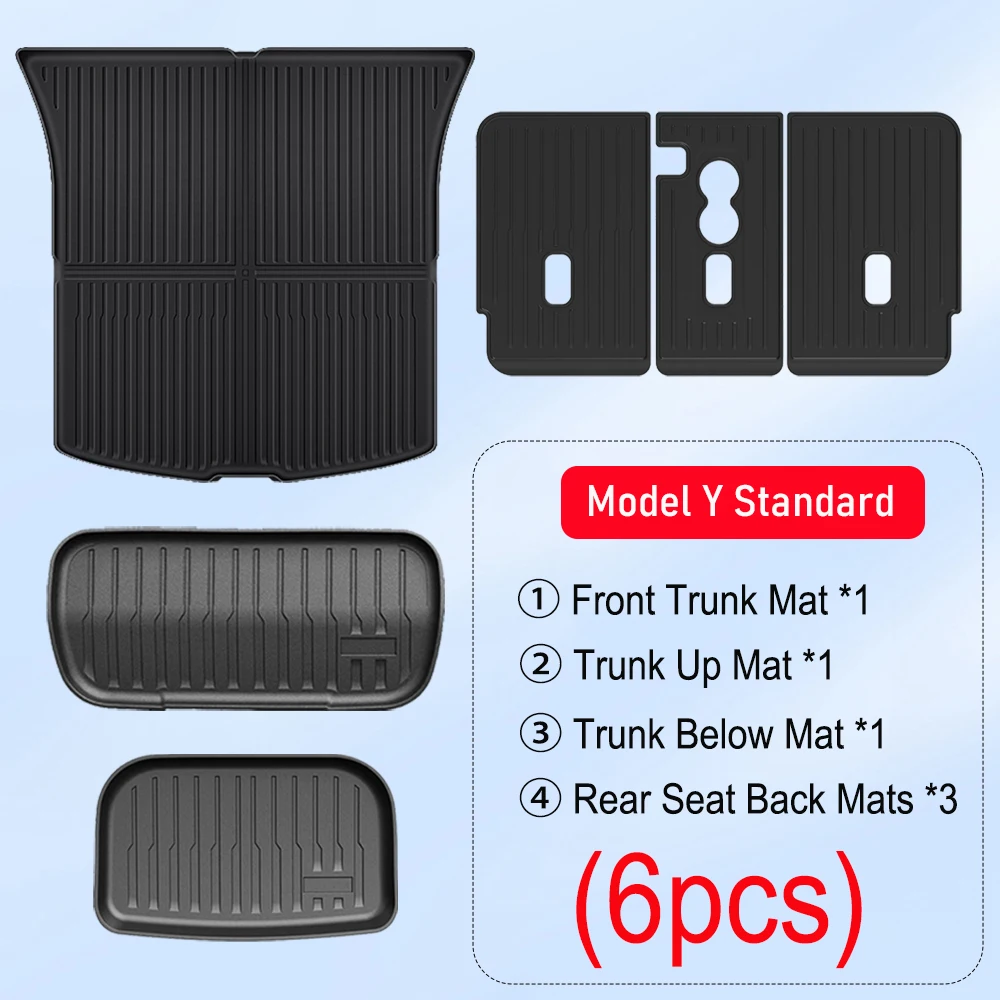 6pcs Trunk Mats