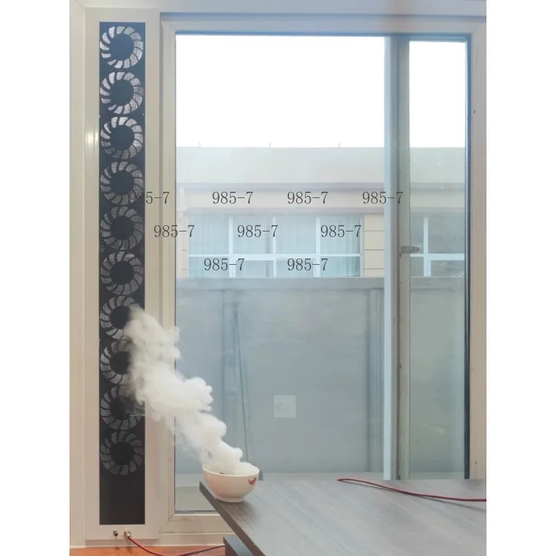 Tool Free Install Window Ventilation Exhaust Fan, Low Noise Glass Window Exhaustor for Home Kitchen Ventilation Use