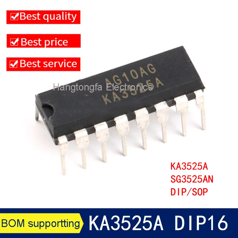 10 قطعة KA3525A DIP16 KA3525 DIP 3525A DIP-16 SG3525AN SG3525 SG3525A SOP-16 SOP رقاقة ic
