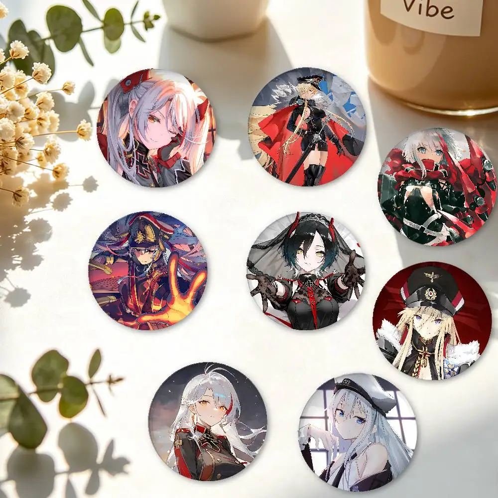Azur Lane Mädchen-Abzeichen, kreative Anstecknadeln aus Weißblech, Brosche, kreative Zitat-Abzeichen, Kleidungsgeschenk für Kinder und Freunde