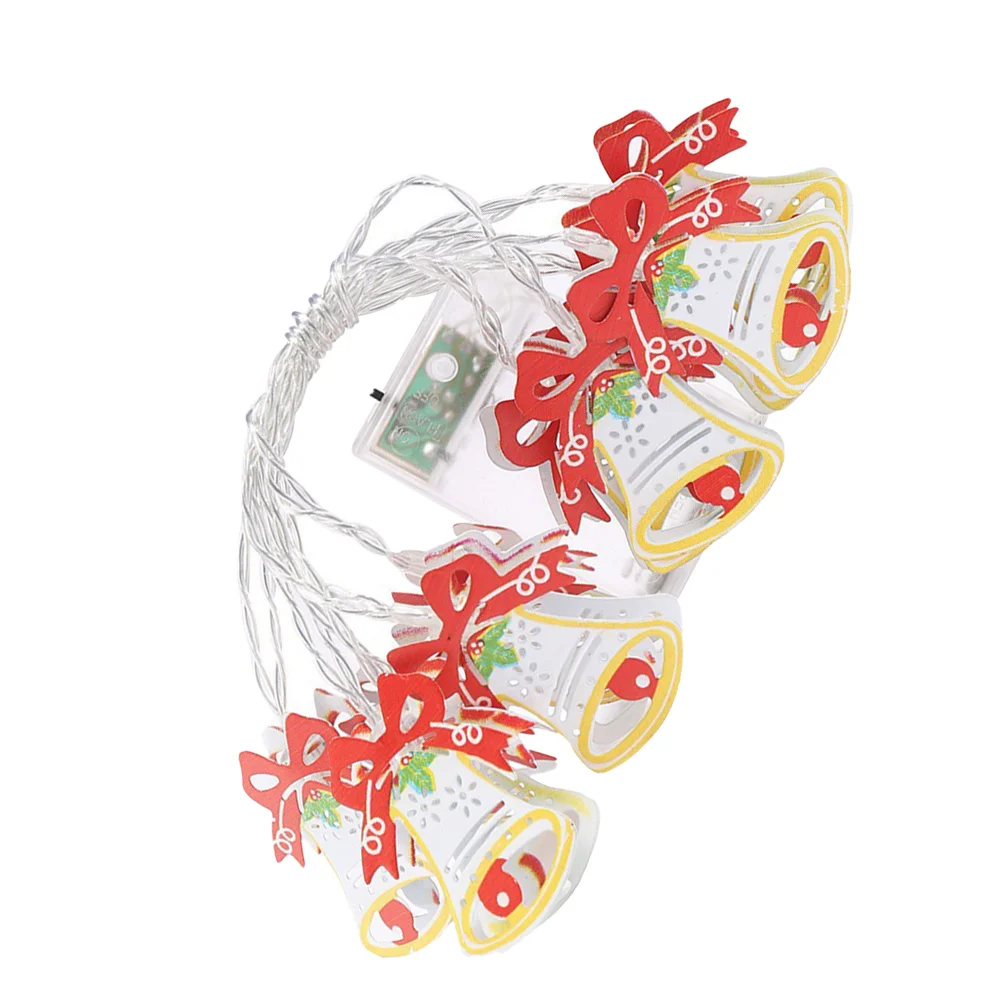 أضواء سلسلة الجرس مادة الحديد قسط شجرة عيد الميلاد الديكور داخلي في الهواء الطلق مهرجان سلسلة مصابيح زخرفة #3