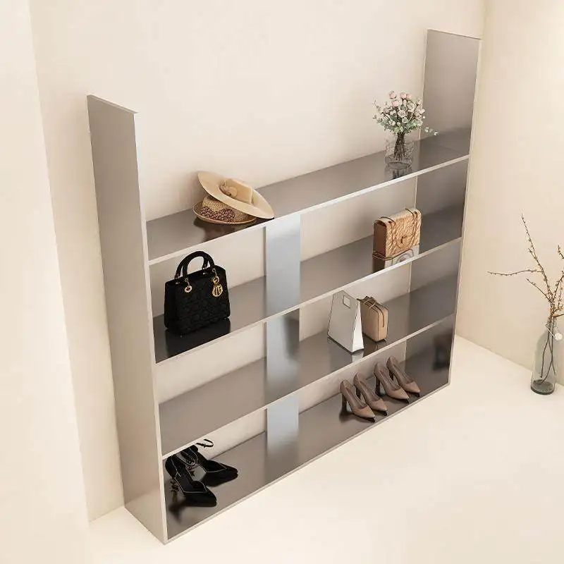 Garment store hanging clothes, bags multi-level storage racks, shoe store shoe  display racks