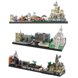 MOC City Movie Skyline Buildings Back the Futures Fairy Tale Magic Castle House Education Architecture Building Blocks KidToy