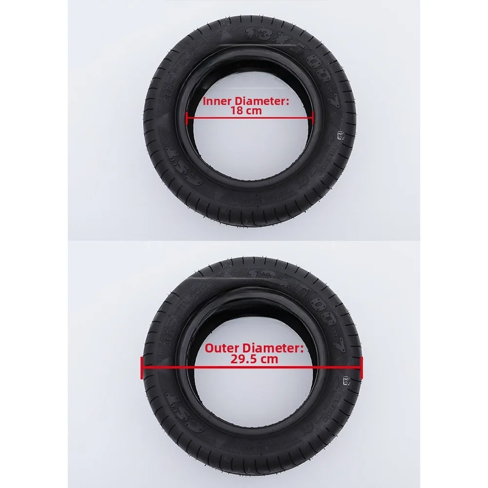 

Tubeless Vacuum Tire 13 Inch 125607 4PR for Electric Scooter 13x5 007 with Balanced Groove and Quiet Operation