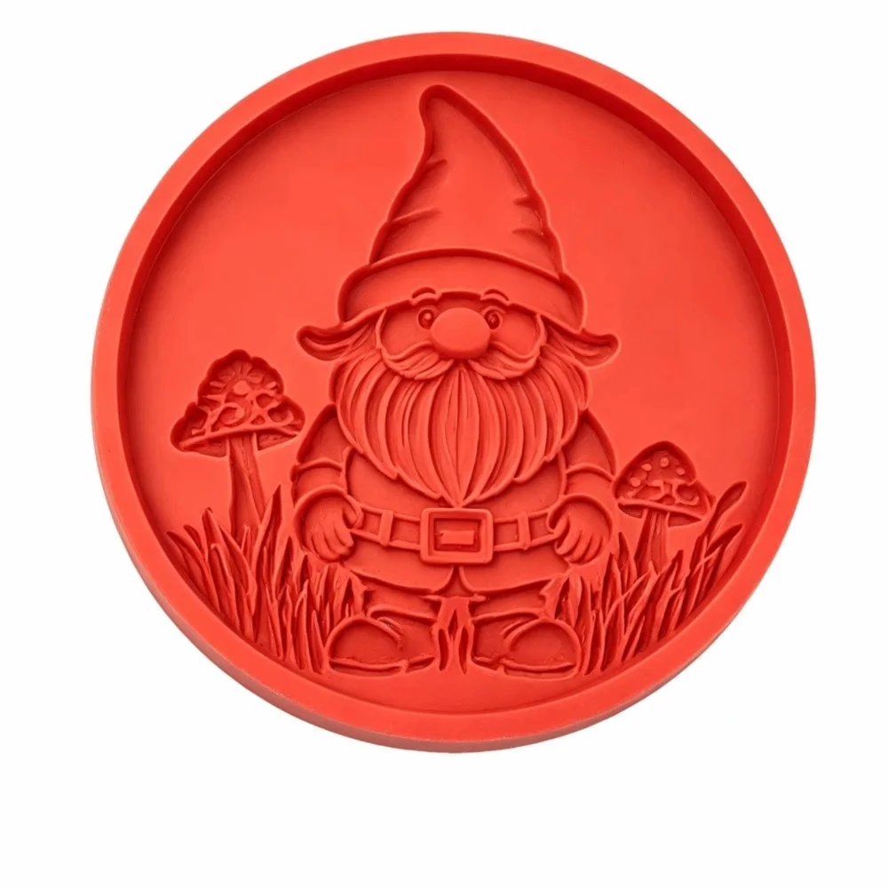Silicone Mushroom Stepping Stone Mold Reusable DIY Garden Mold Flower Concrete Mold Easy Release Flexible Concrete Stone Mold