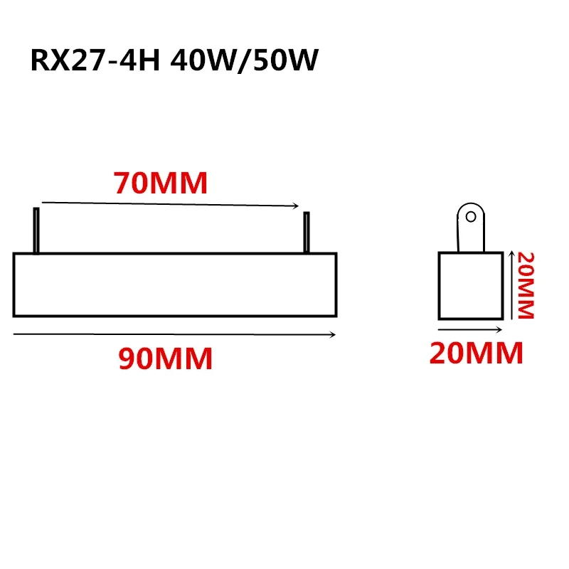 (1 piece) Cement resistor Vertical type SQM RX27-4H 50W 5% 200R 250R 300R 390R 500R 680R 750R 1K 1.5K 2K 2.2K 3.5K 10K