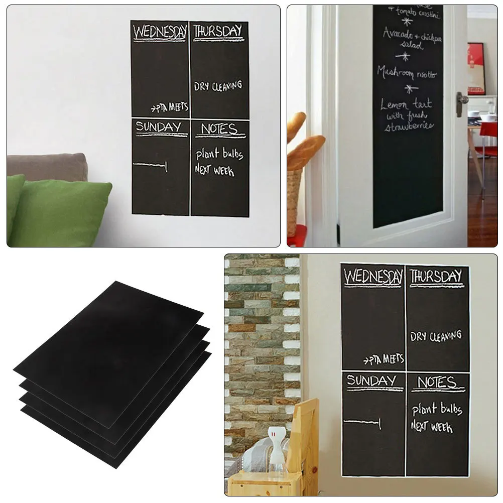 12 ورقة خلفية قابلة للمسح الجاف متعددة الوظائف قابلة للمسح لتعليم لوحة الرسائل المنزلية لتوفير المساحة التفاعلية #3