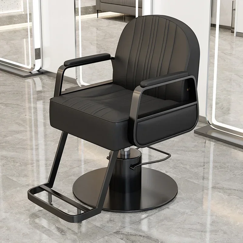 

Nordic Barbershop Barber Chairs Modern Simple Ergonomic Comfort Barber Chairs Rolling Speciality Salon Furniture Tabouret FYBC