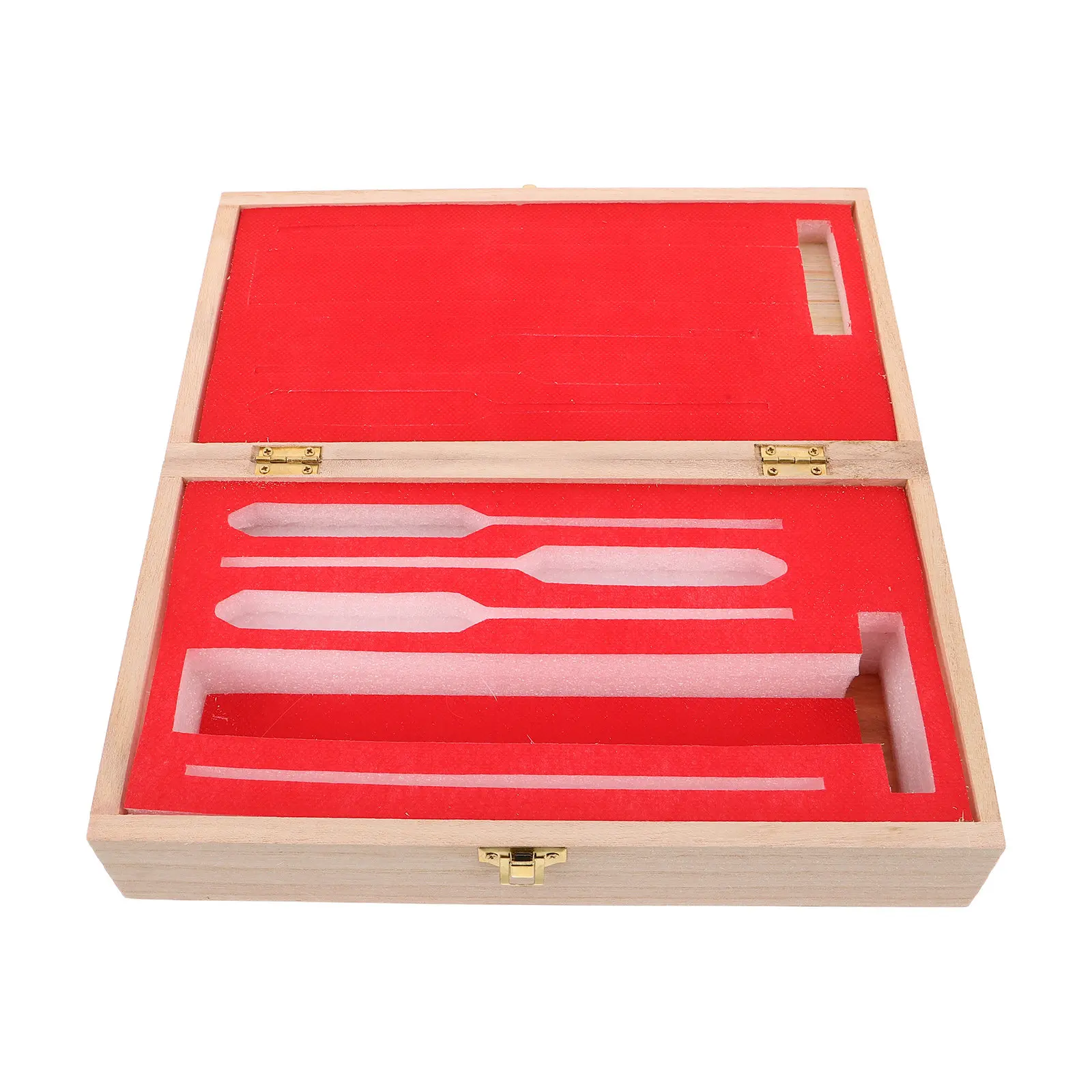 Wooden Hydrometer Storage Box with Foam Insert Protective Case for Beer Wine Spirits Brewing Distilling Lab Glassware