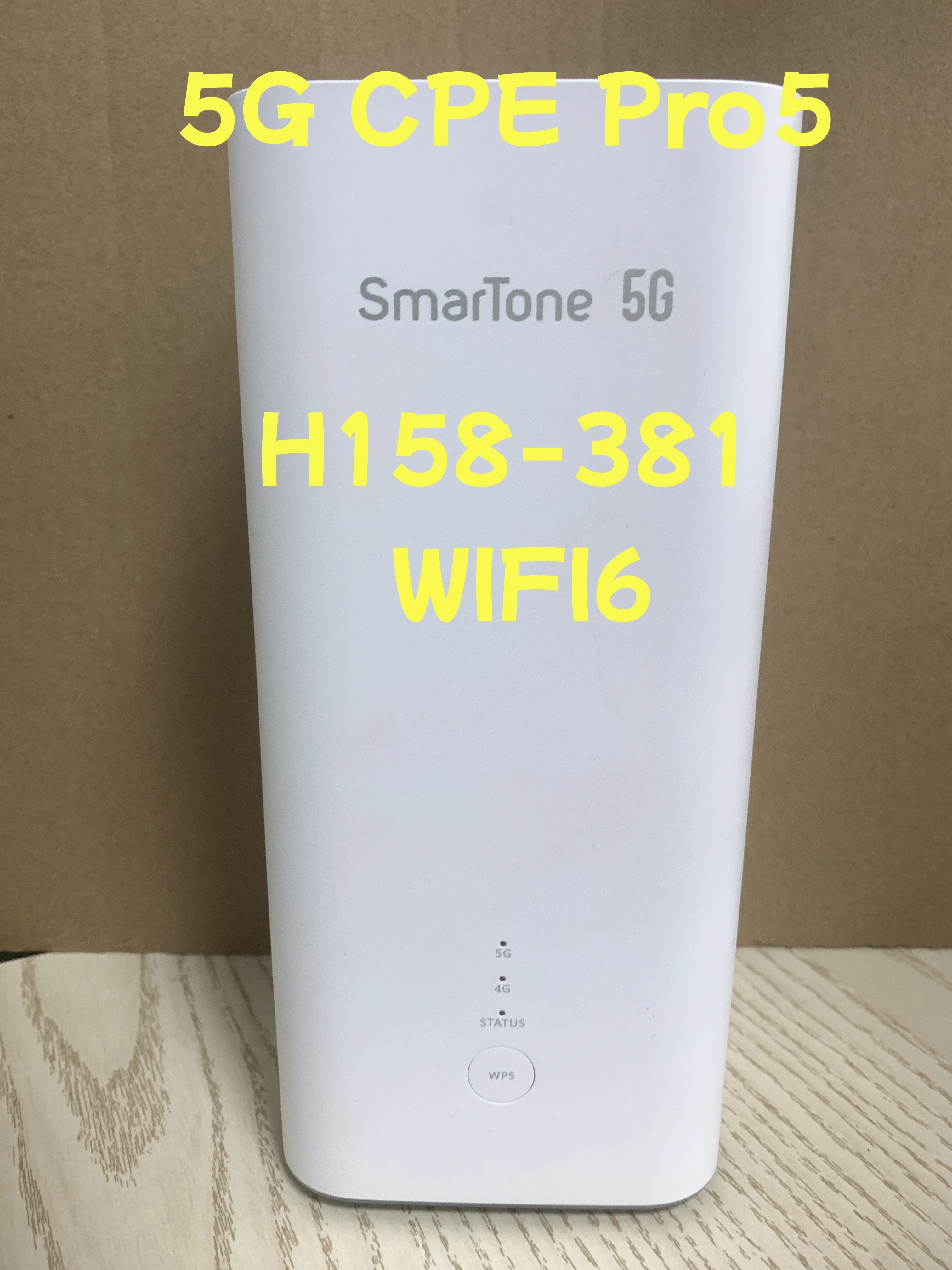 Unlocked Smartone H158-381 5G CPE PRO 5 Router 5G WiFi 6 RJ45 RJ11 Slot Na-noSIM (Brovi)(used 99% new)