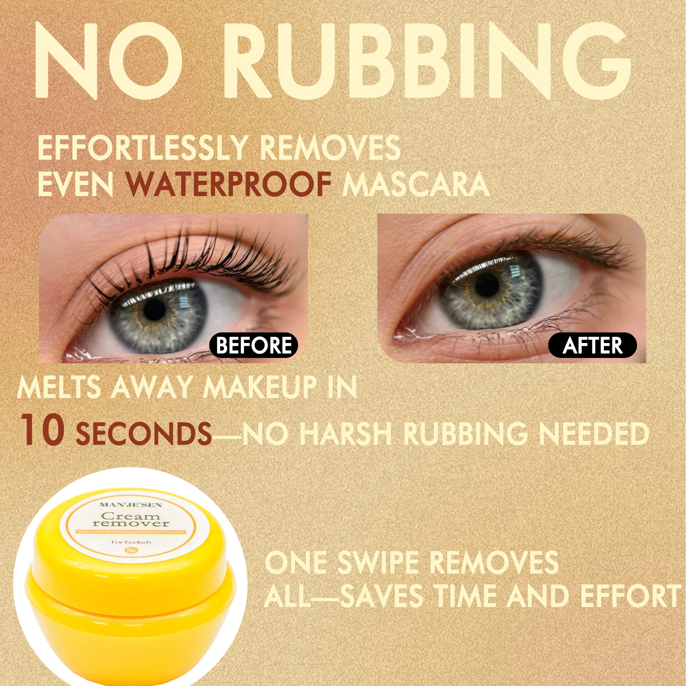 5g (0.17オンス) まつげエクステ接着剤リムーバー、クイック&ジェントルリムーバルメイクアップ、無香料、すべての肌タイプに適しています