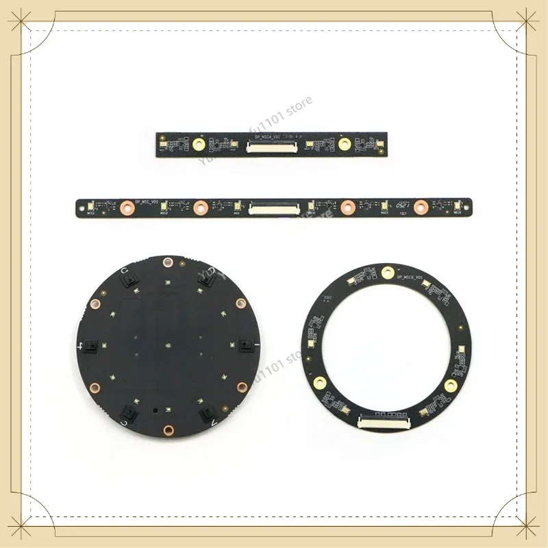 ROS Far‑Field Microphone Array Module Linear 4‑Mic 6‑Mic Noise Suppression Voice Board for Robot Embedded Speech Recognition Dev
