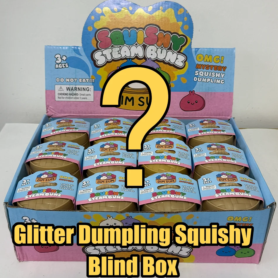 Blind Box Colorful Simulated Dumpling Squishy Relaxing Relieve Anxiety Antistress Enhance Happiness Rebound Squeeze Reliever Toy