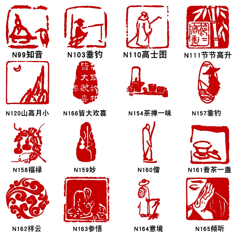 Rectangle Square Custom Personalized Stone Finished Stamp Seal For Calligraphy Painting Scrapbook Art Supplies Xian Zhang