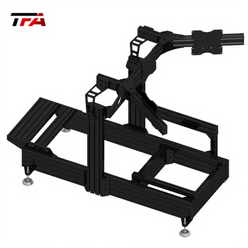 High Quality Professional Sim Racing Chassis Cockpit Rig Seat Stand Strong Aluminum Profile 40120 Frame For Driving Simulation