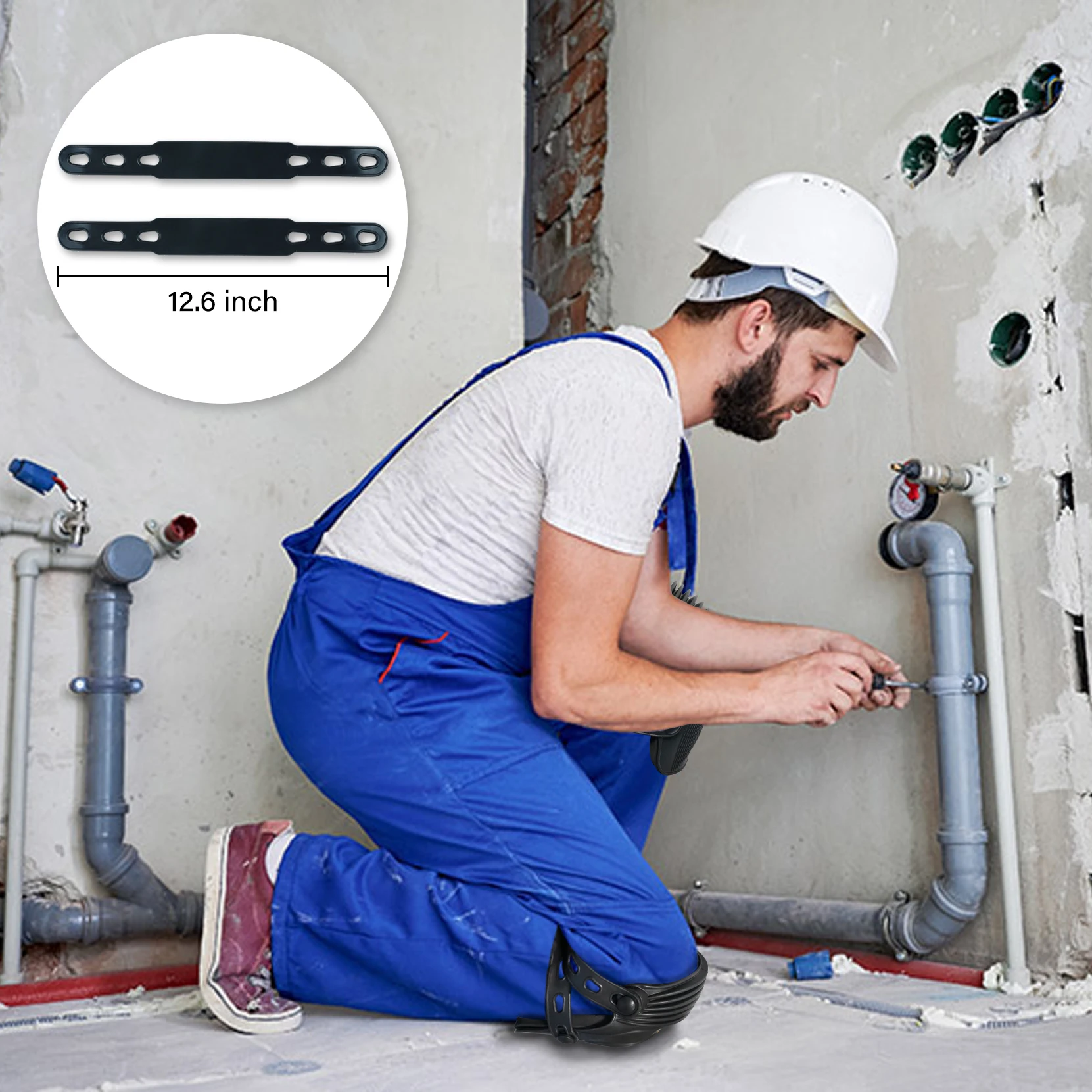 MELOTOUGH Robocze nakolanniki dla mężczyzn, kobiet, budownictwo, podłogi, dachu - wygodne i antypoślizgowe