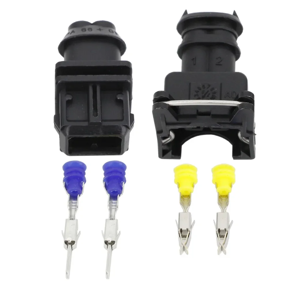 5 Sets 2 Pin 3.5mm Series 2 pin DJ7021B-3.5-11/21 Waterproof Female And Male Connector With Pins And Seal 2P