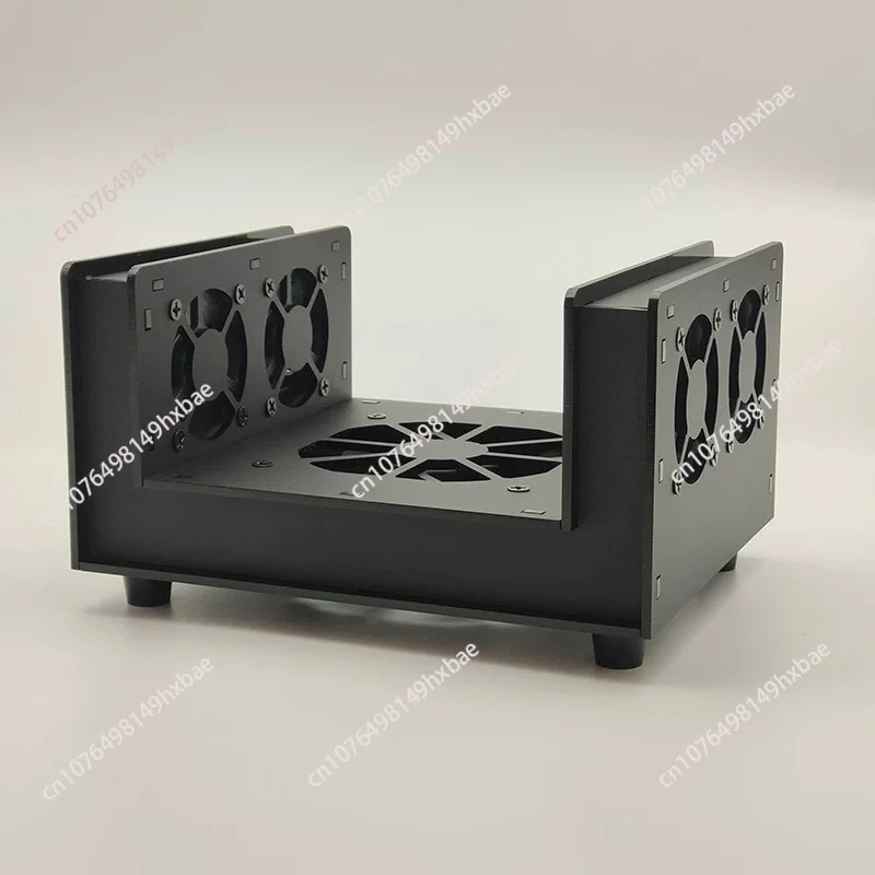 Mini Computer Host Cooling Fan, Small Computer EQ12 Host Radiator Base Zero Engraving
