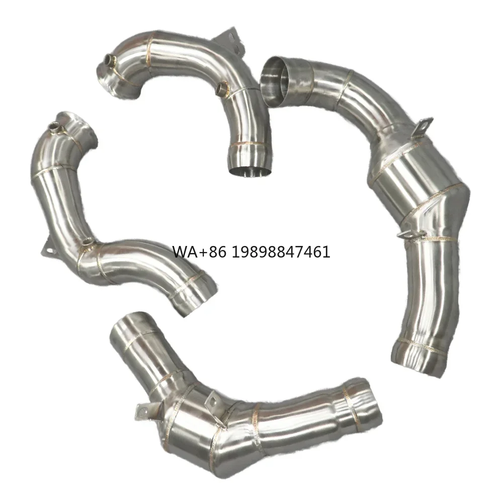 

For Benz GLC63 AMG 2018-2022 Exhaust Straight Header Downpipe M177 4.0T 304 Stainless Steel Exhaust Downpipe