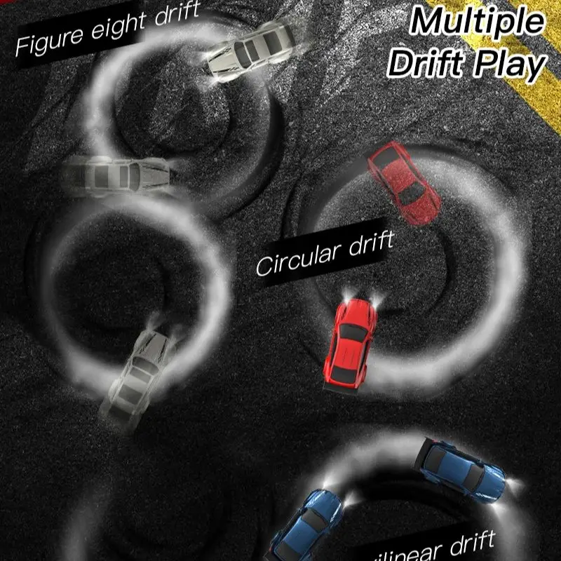 9IMOD 1/64 รถดริฟท์ KF20 มินิเดสก์ท็อปรถแข่ง 4WD 2.4 GHZ จําลอง Racing รุ่นเดสก์ท็อปรีโมทคอนโทรลรถของเล่นของขวัญ