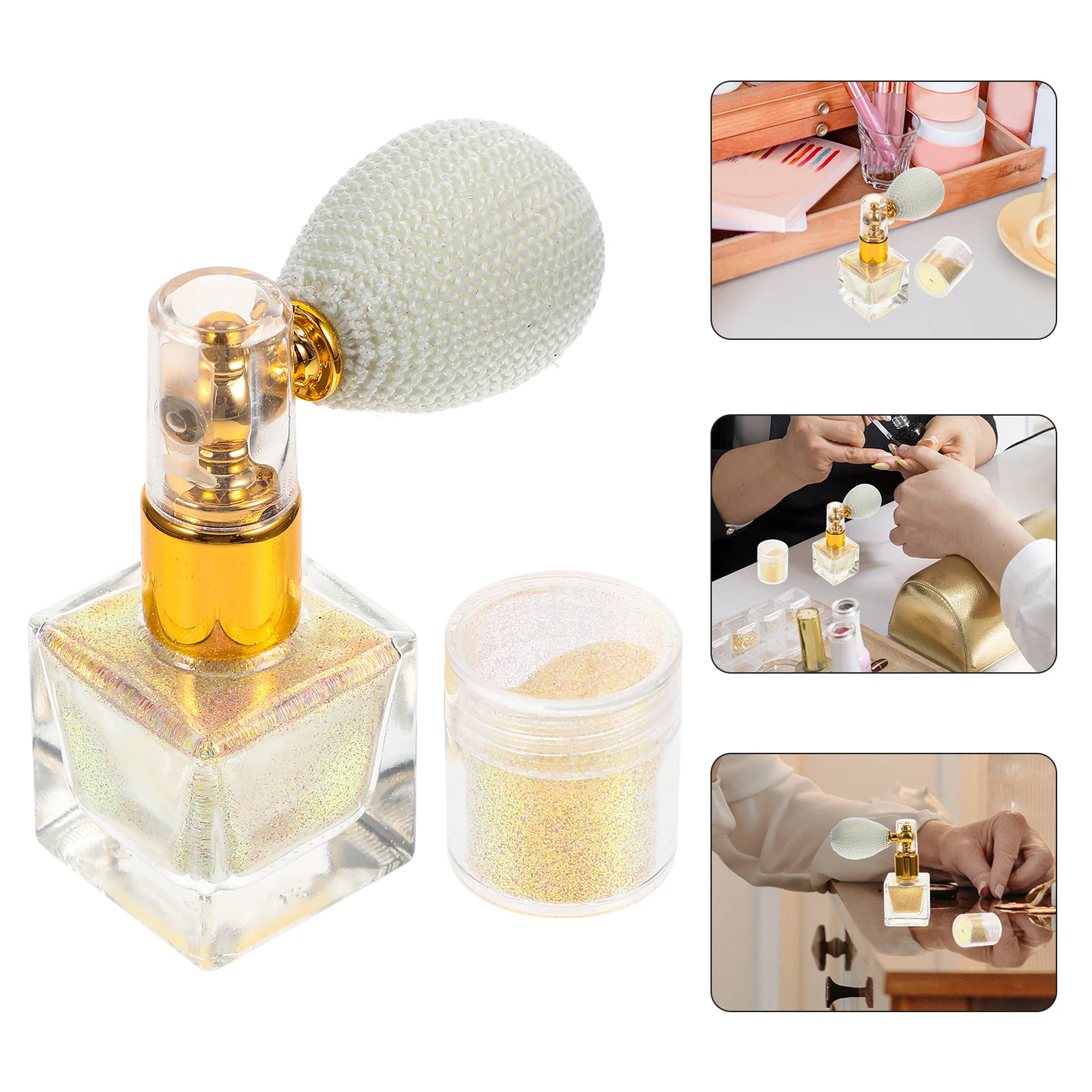 1 set Glitter Spray Markeerstift Poederspuit Body Shimmer Voor Gezichtshaar Make-up Sprankelende Glitter Spray Voor Vrouwenlichaam