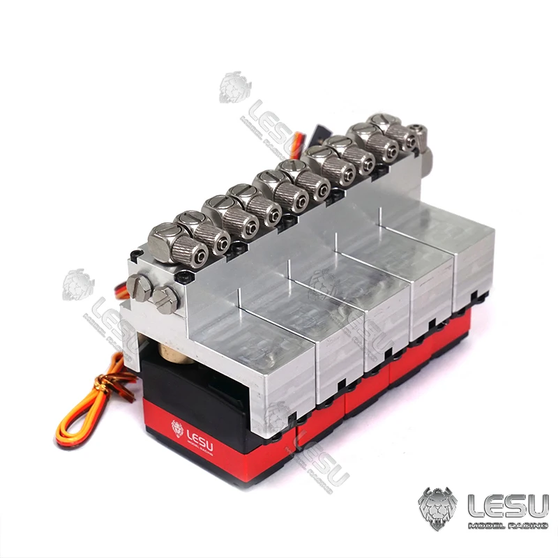 LESU 5CH Reversing Hydraulic Valve W/ Servo for RC 1/14 Truck Wheel Loader Excavator Dumper Truck Toy TH16736