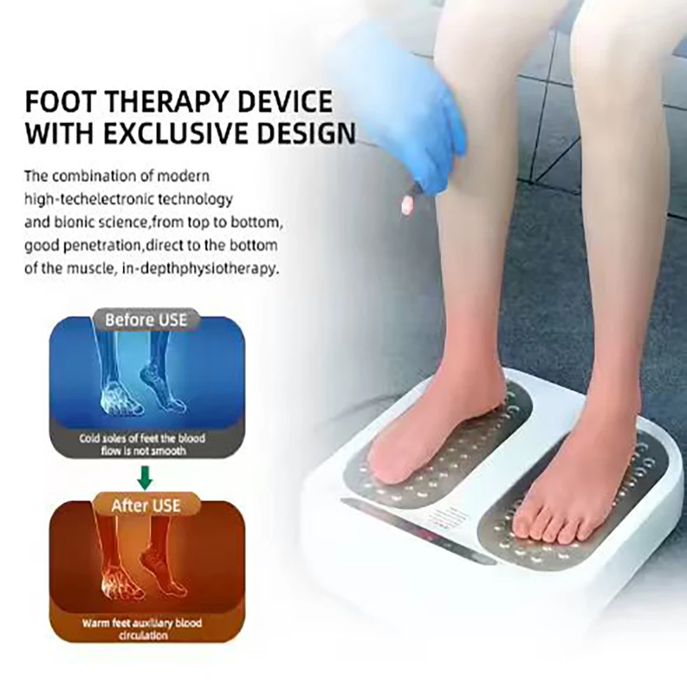 Upgrade P100 Health Care Terahertz Therapy Blood Circulation Machine Meridian Apparatus Terahertz Therapy Foot Massage Equipment
